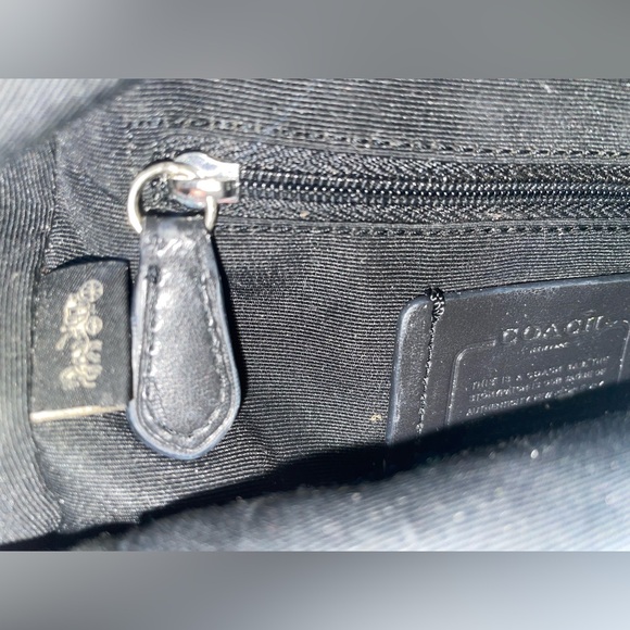 COACH Signature Mini Charlie Zebra Print Backpack black chalk - Picture 9 of 10